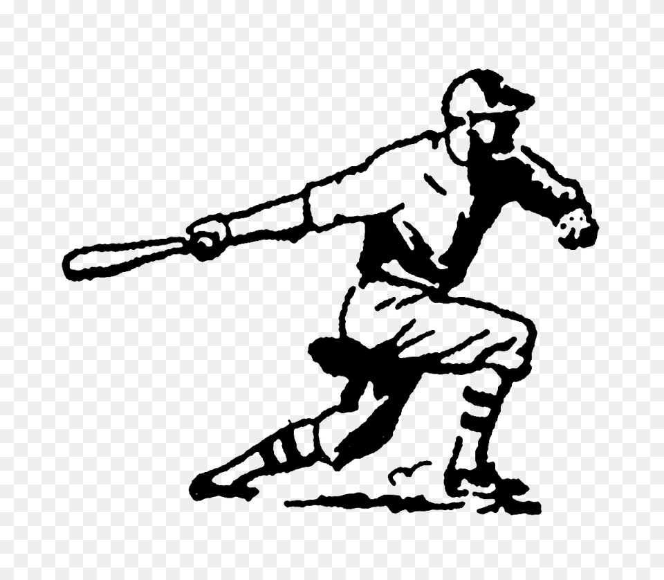 Digital Stamp Design Vintage Stock Sports Clip Art Illustrations, People, Person, Baseball, Sport Png Image