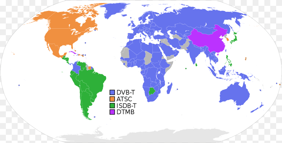 Digital Television Countries In The World That Drive, Chart, Plot, Map, Atlas Free Png Download