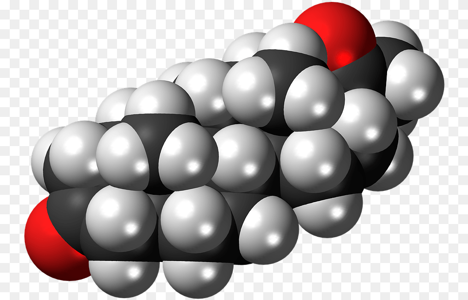 Dihydroprogesterone Steroid Hormone Molecule Model Steroid Production By Bacteria, Sphere, Food, Fruit, Plant Free Transparent Png