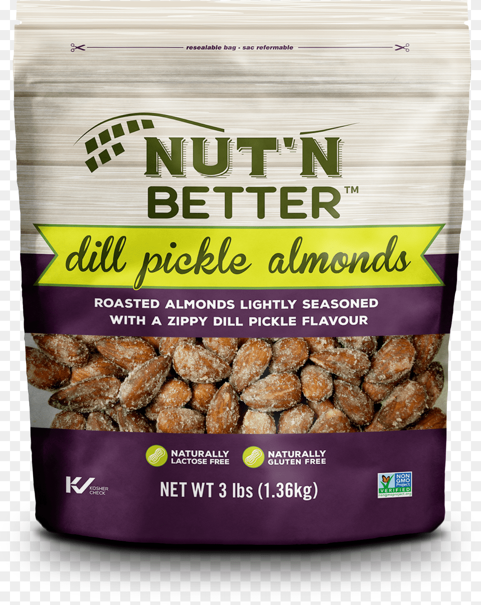 Dill Pickle Almonds Cranberry Bean, Food, Produce, Nut, Plant Free Transparent Png