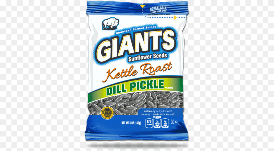 Dill Pickle Kettle Roast Giants Sunflower Seeds Kettle Roast Dill Pickle Flavor, Food, Grain, Produce Png