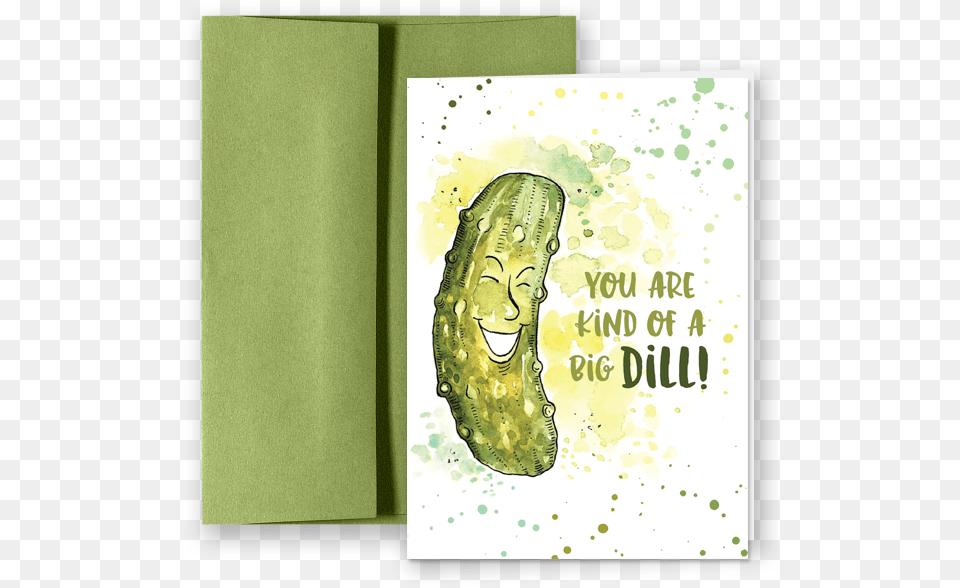 Dill Pun Watercolor Cucumber, Food, Pickle, Relish Free Png Download