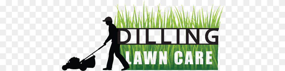 Dilling Lawncare Logo Illustration, Plant, Grass, Lawn, Garden Png