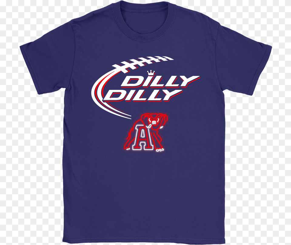 Dilly Dilly Alabama Crimson Tide Neon Light Shirts Active Shirt, Clothing, T-shirt Free Png