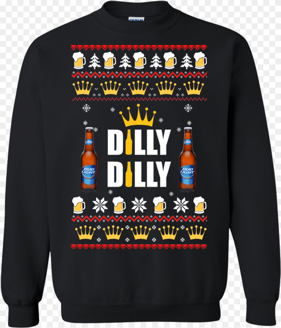 Dilly Dilly Christmas Sweater Christmas Sweater Oh Deer, Knitwear, Sweatshirt, Sleeve, Clothing Free Transparent Png