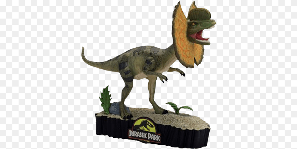 Dilophosaurus 7 Premium Motion Statue Jurassic Park Dilophosaurus Premium Motion Statue, Animal, Dinosaur, Reptile, T-rex Free Transparent Png