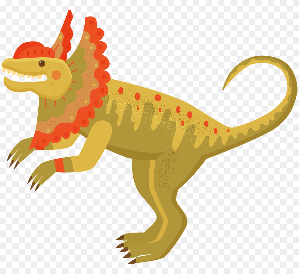 Dilophosaurus Clipart, Animal, Dinosaur, Reptile, T-rex Png