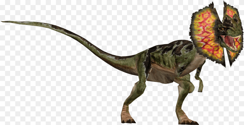Dilophosaurus Render Dinosaur Dilophosaurus Jurassic Park, Animal, Reptile, T-rex Png Image