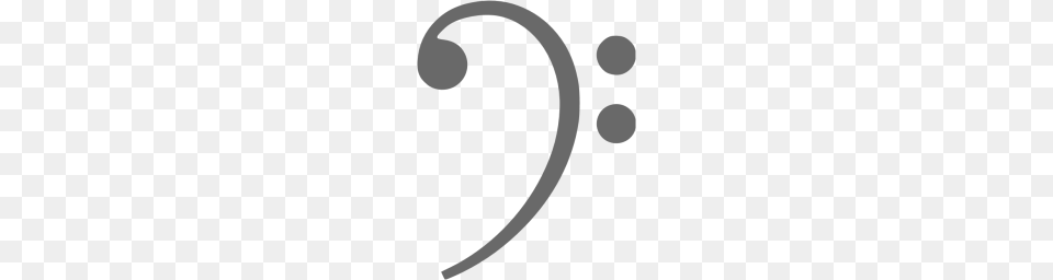 Dim Gray Bass Clef Icon Free Transparent Png