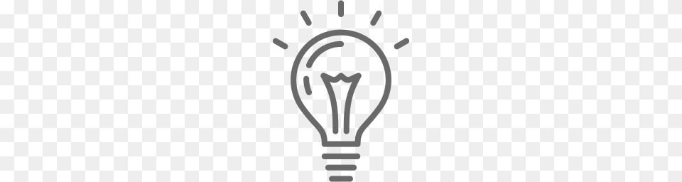 Dim Gray Light Bulb Icon Free Png