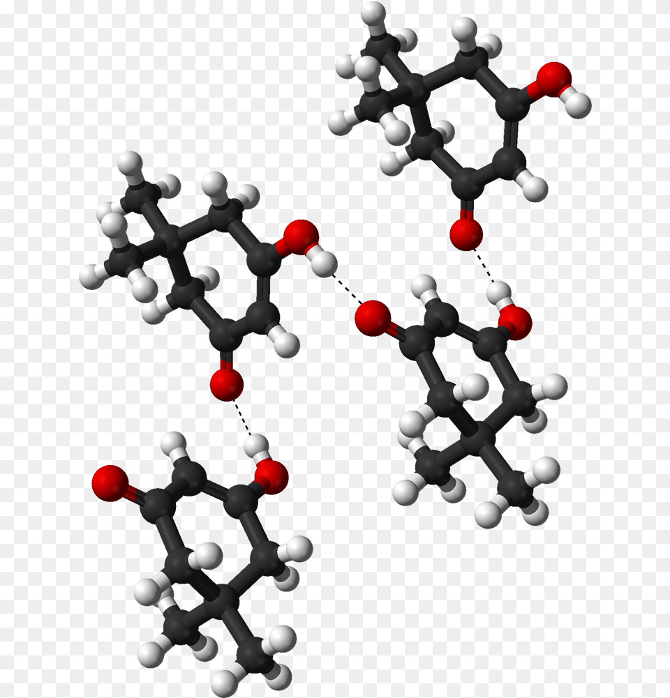 Dimedone Hydrogen Bonded Chain From Xtal 3d Balls X Ray Crystal Structure Of Dimedone, Chess, Game, Accessories, Earring Png