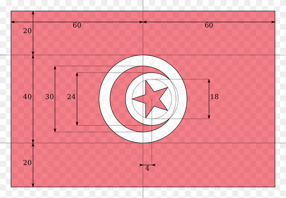 Dimension Drapeau Tunisie, Symbol Png Image