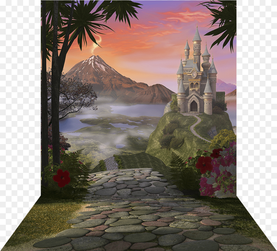 Dimensional View Of Painting, Walkway, Slate, Path, Flagstone Free Png