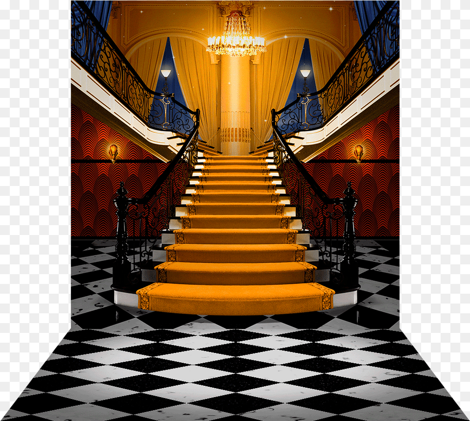 Dimensional View Of Stairs, Architecture, Building, Floor, Flooring Png Image