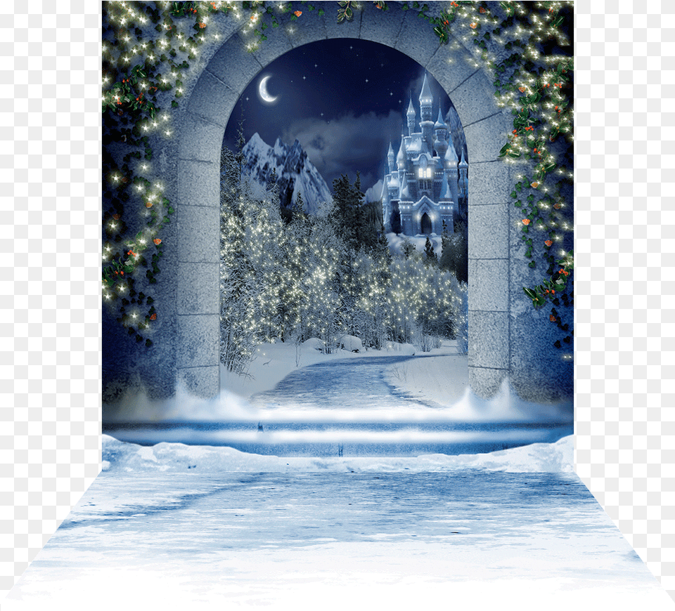 Dimensional View Of Winter Formal Backdrops, Arch, Architecture, Christmas, Christmas Decorations Free Png