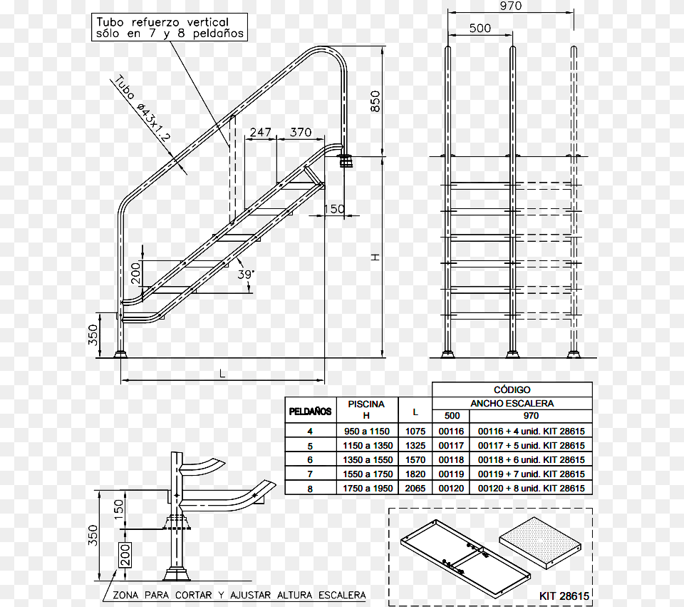 Dimensiones Escalera Clsica, Architecture, Building, Handrail, House Png