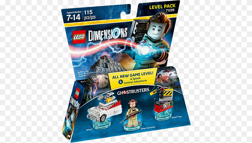 Dimensions Ghostbustersf Large Lego Dimension Level Pack Ghostbusters, Advertisement, Poster, Baby, Person Free Png