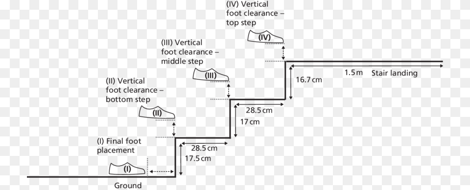 Dimensions Of The Stairs Used In Experiment Stairs Dimensions In Cm Png Image