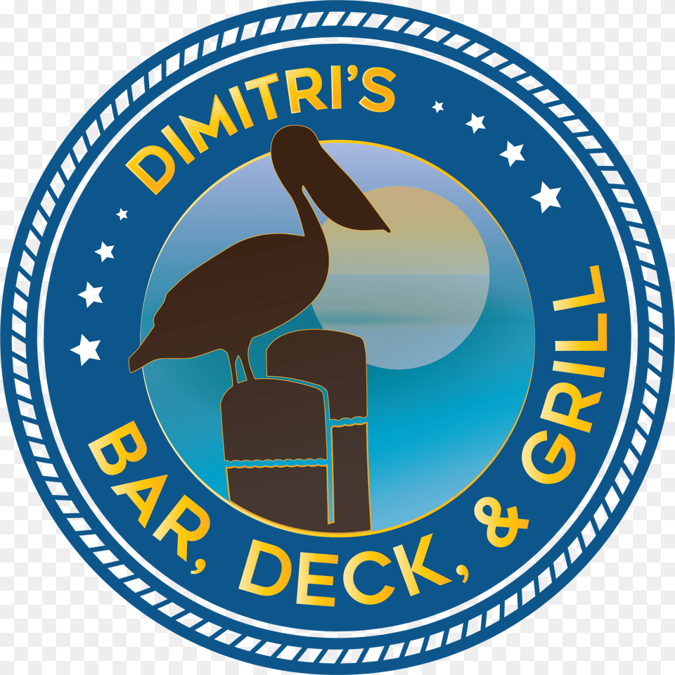Dimitris Bar Deck Amp Grill Daytona Beach, Animal, Bird, Waterfowl, Logo Png Image