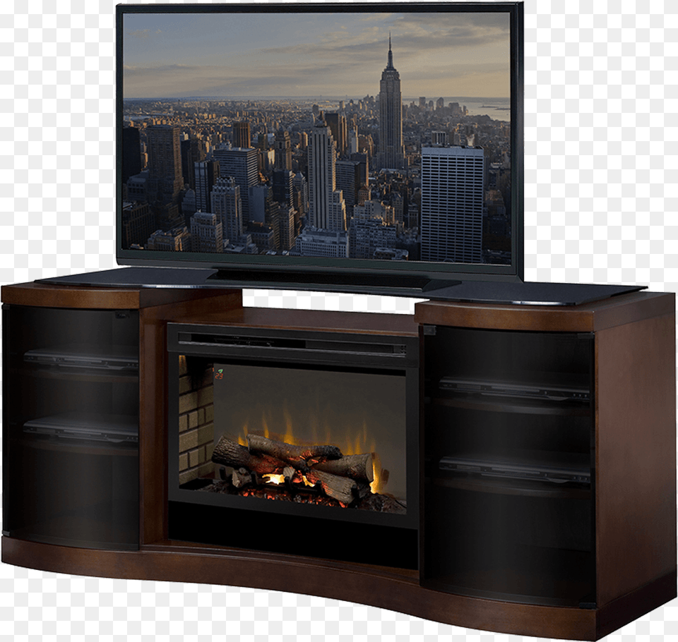 Dimplex Acton Electric Fireplace Amp Entertainment Center New York City, Hearth, Indoors, Electronics, Screen Free Png Download