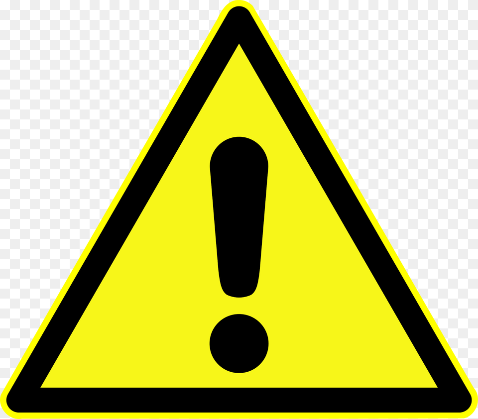 Din 4844 2 Warnung Vor Einer Gefahrenstelle D W000 Clipart, Sign, Symbol, Triangle, Road Sign Png