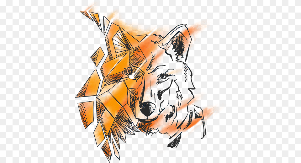 Dindorf Wolf Farbe Wolf, Art, Modern Art, Graphics Free Png