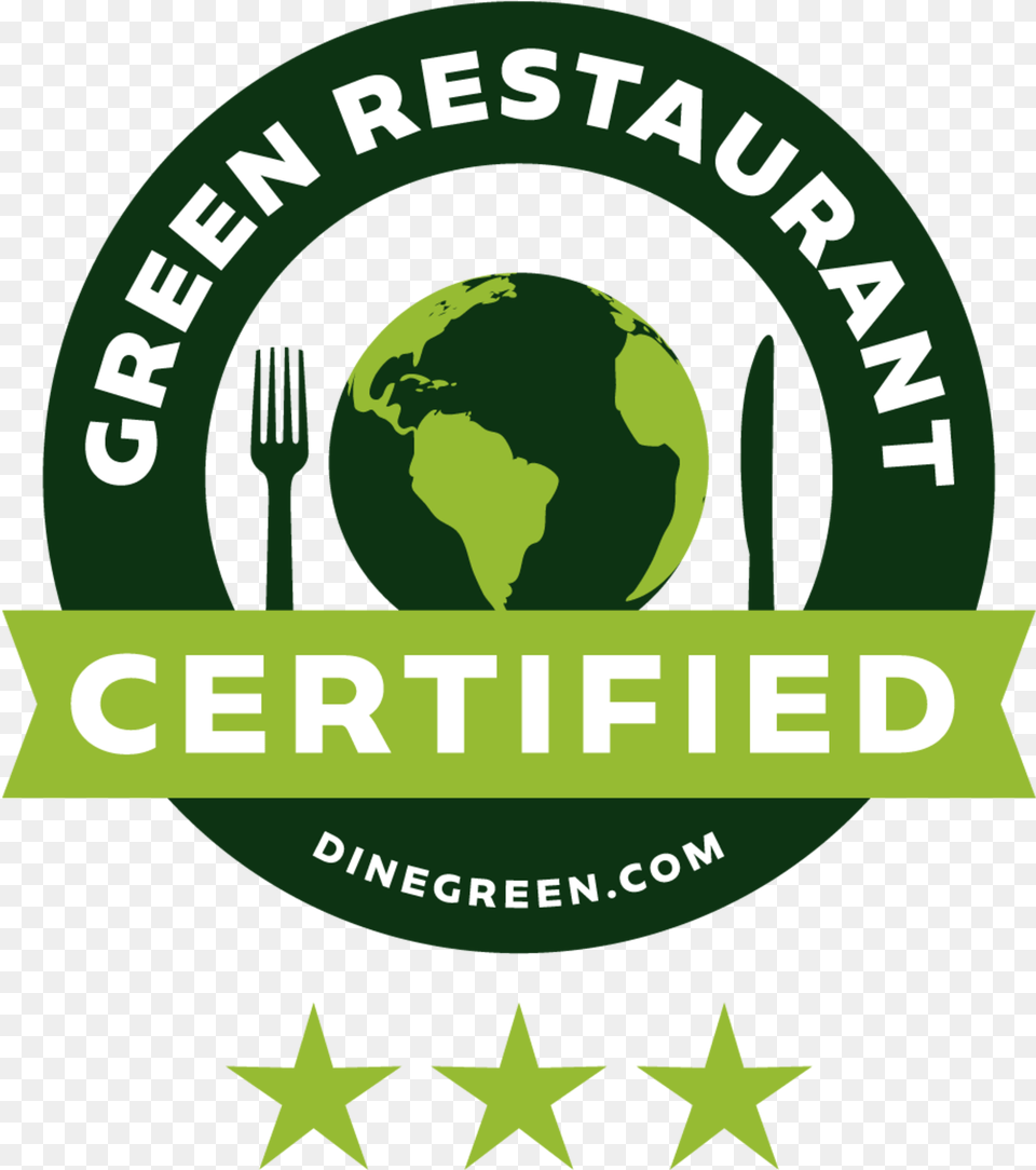 Dine 3 Star Green Restaurant Certified, Cutlery, Fork, Logo, Face Free Png Download