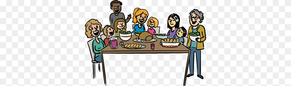 Diner Clipart Family Conversation, Lunch, Food, Meal, People Free Png Download