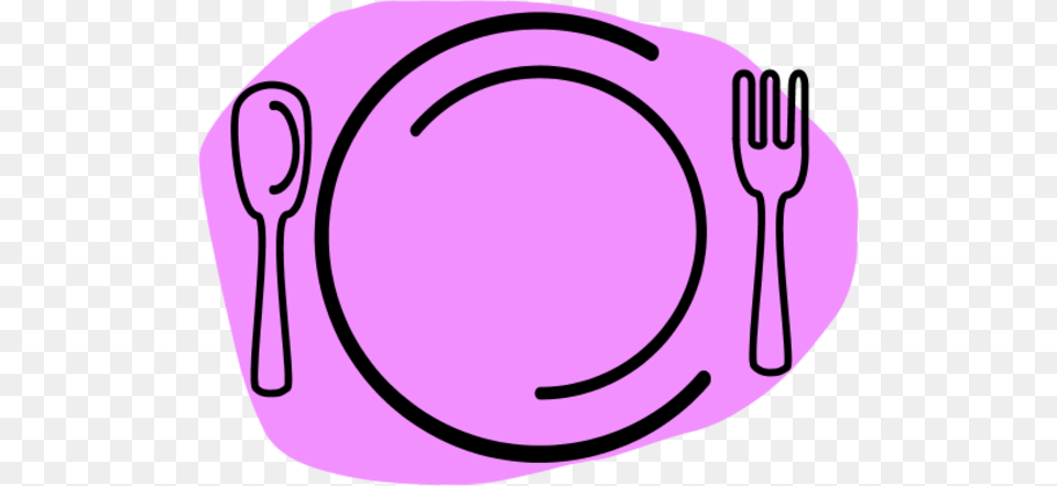 Diner Clipart Pink, Cutlery, Fork, Food, Meal Free Png