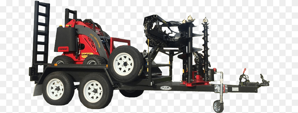Dingo Mini Loader Trailer Packages From Digrite Machine, Wheel, Plant, Grass, Bulldozer Free Png Download