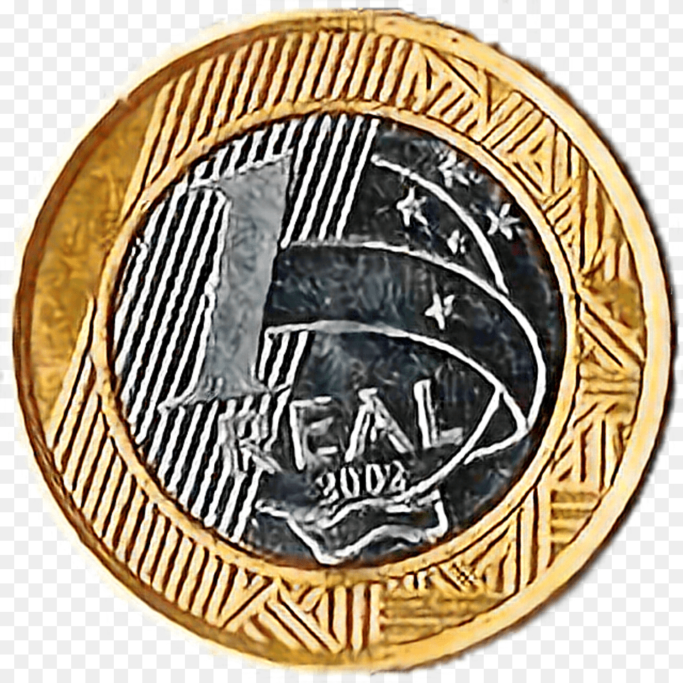 Dinheiro Moeda Real Um Money Reais Moeda De 1 Real, Coin Free Png Download