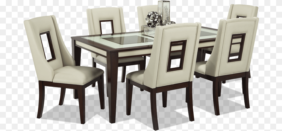 Dining Set File Kenzo 7 Piece Dining Set, Architecture, Building, Dining Room, Dining Table Free Transparent Png
