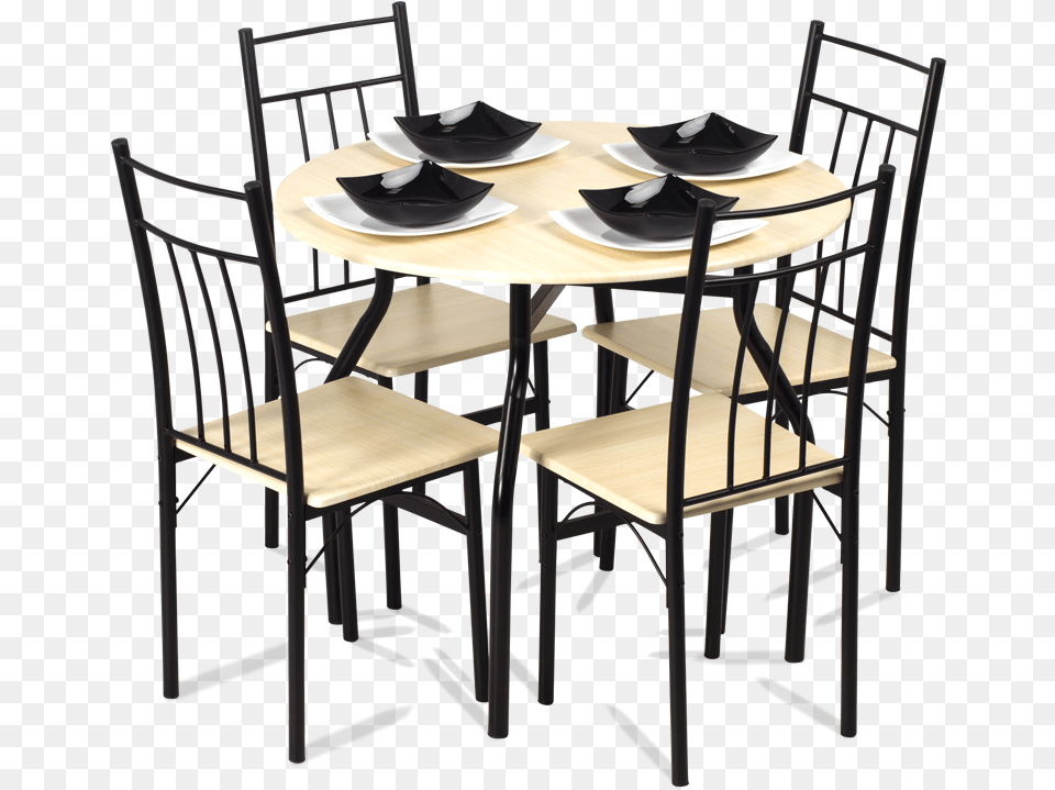 Dining Set Table With 4 Chairs Carmen Table And Chair, Architecture, Room, Indoors, Furniture Free Png Download