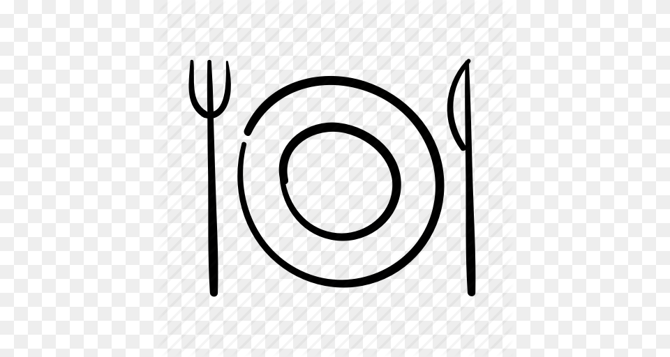 Dinner Eating Food Fork Knife Lunch Table Setting Icon, Cutlery Png Image