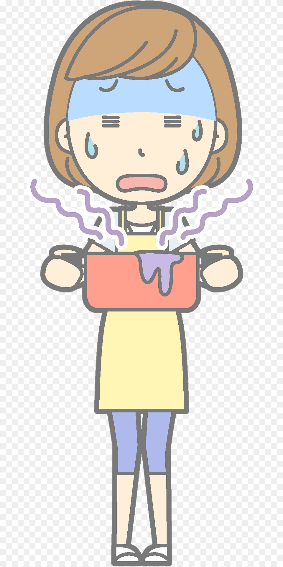 Dinner Fail Clipart Transparent Creazilla Transparent Angry Girl Clipart, Book, Comics, Publication, Baby Free Png Download