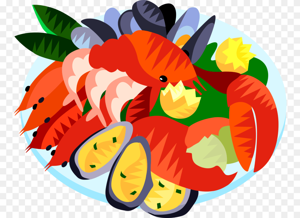 Dinner Fish Dishes Vector Sea Foods Clipart, Meal, Food, Dish, Weapon Free Png