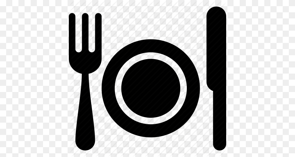 Dinner Food Lunch Meal Plate Restaurant Icon, Cutlery, Fork, Architecture, Building Free Png Download