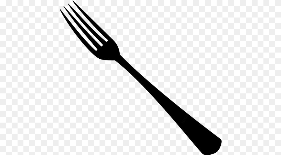 Dinner Fork Silhouette Knife, Cutlery Free Png Download