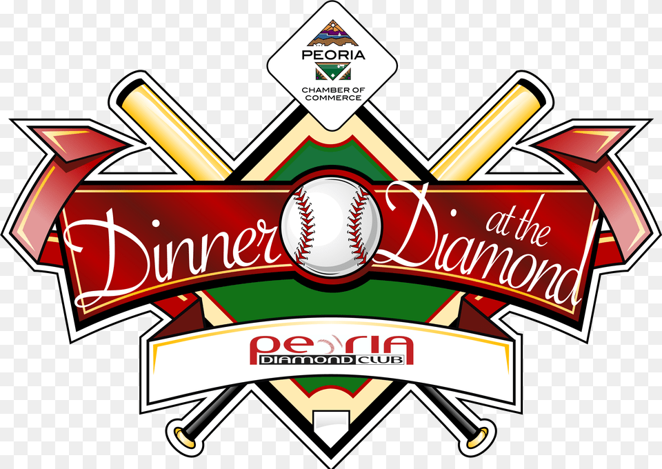 Dinner Peoria Chamber Of Commerce Vector Baseball Logo, People, Person, Ball, Baseball (ball) Free Png