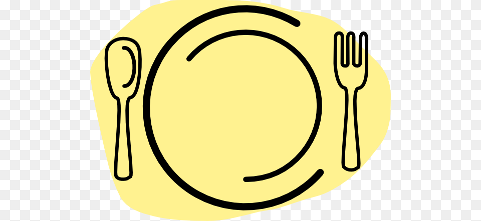 Dinner Plate, Cutlery, Fork, Spoon Free Png Download