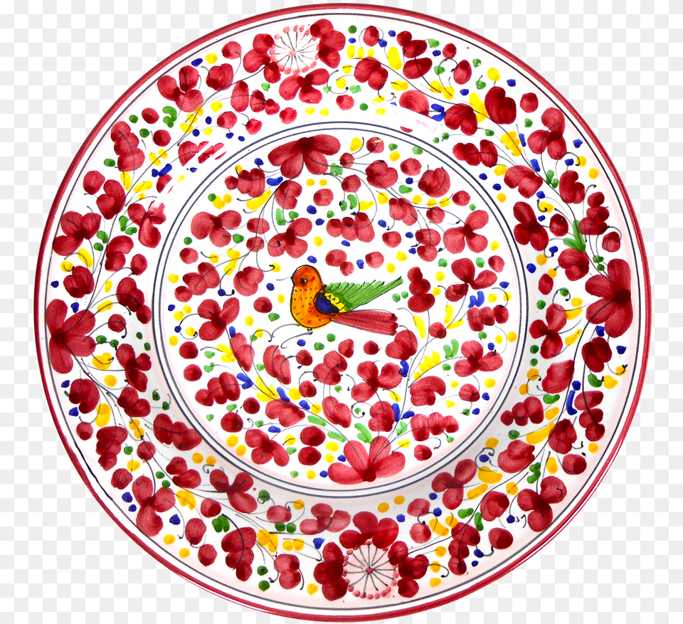 Dinner Plate Arabesco Rosso Circle, Pottery, Art, Porcelain, Dish Free Png