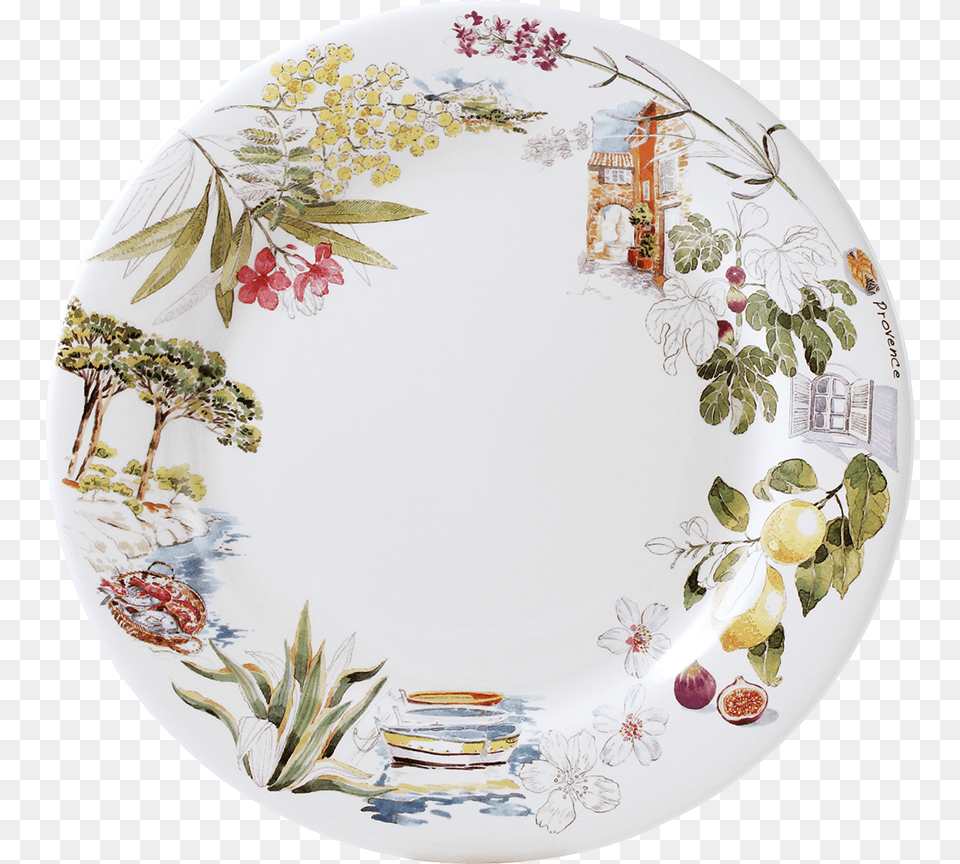 Dinner Plate Gien France Provence Dinner Plates 10 34quot Dia Four, Art, Dish, Food, Meal Free Transparent Png
