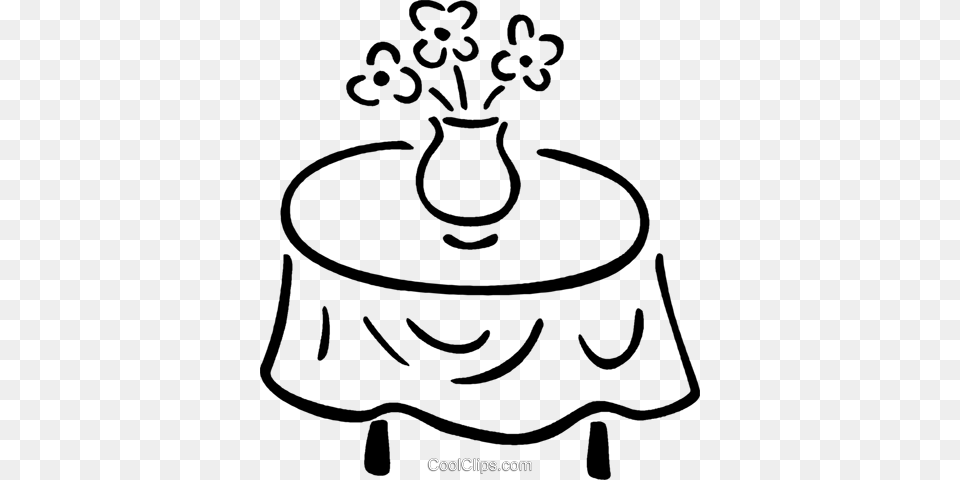 Dinner Table Royalty Vector Clip Art Illustration, Pottery, Meal, Food, Stencil Free Png