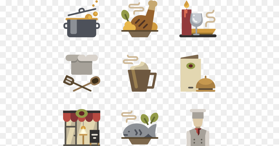 Dinner Vector Table Top Dinner Restaurant Restaurant Icon, Spoon, Cutlery, Potted Plant, Plant Png Image