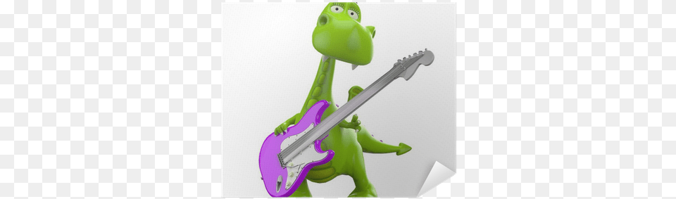 Dino Baby Green Glossy Dragon In Guitar Hero Poster Dragon, Musical Instrument Free Transparent Png