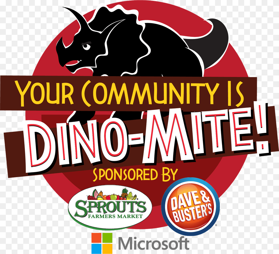 Dino Mite Contest Graphic Sponsored By Sprouts Dave Graphic Design, Advertisement, Poster, Dynamite, Weapon Png Image