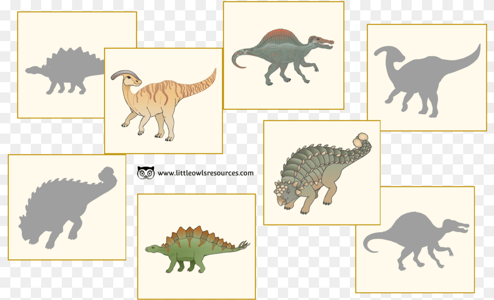 Dino Silhouette Match Cover, Animal, T-rex, Reptile, Dinosaur Png