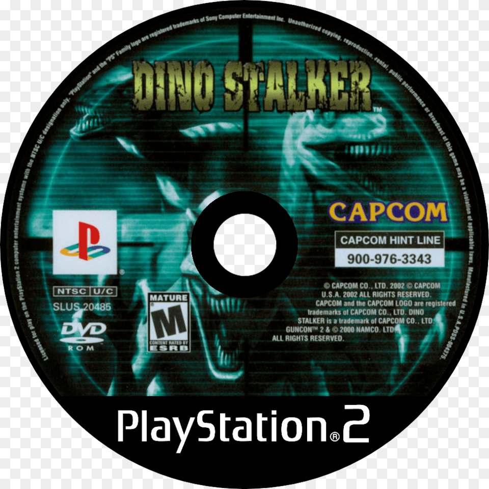 Dino Stalker Dino Stalker Playstation 2, Disk, Dvd, Adult, Male Free Png