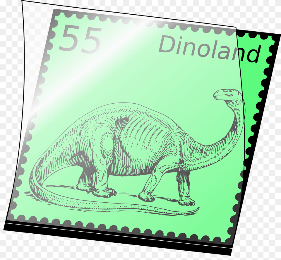 Dino Stamp In Stamp Mount Clipart, Animal, Dinosaur, Reptile, Postage Stamp Free Png