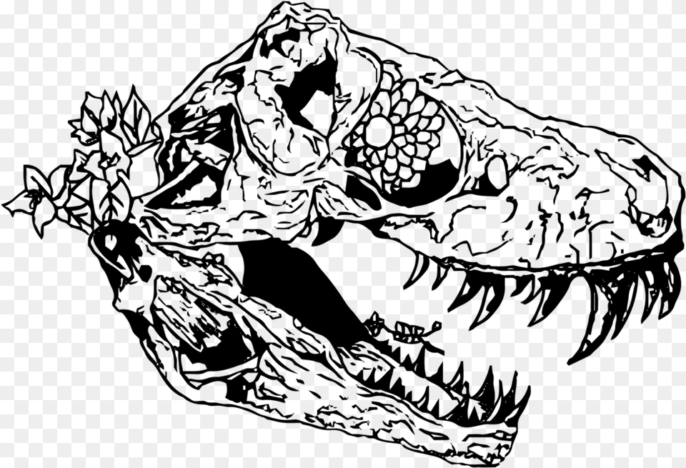 Dinoblack Illustration, Gray Free Transparent Png